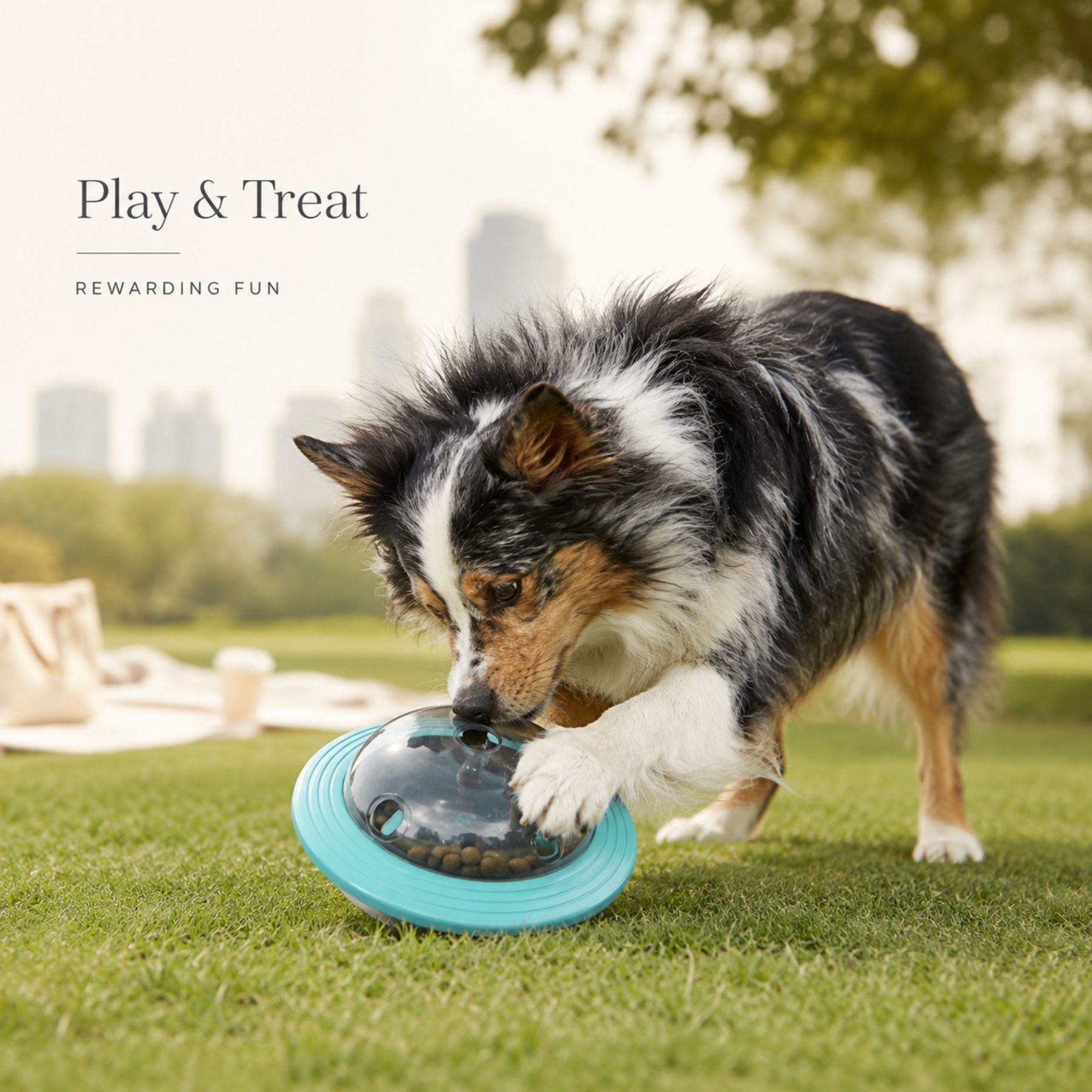 Interactive Dog Treat Dispenser Toy,Slow Feeder Puzzle Feeder for Dogs