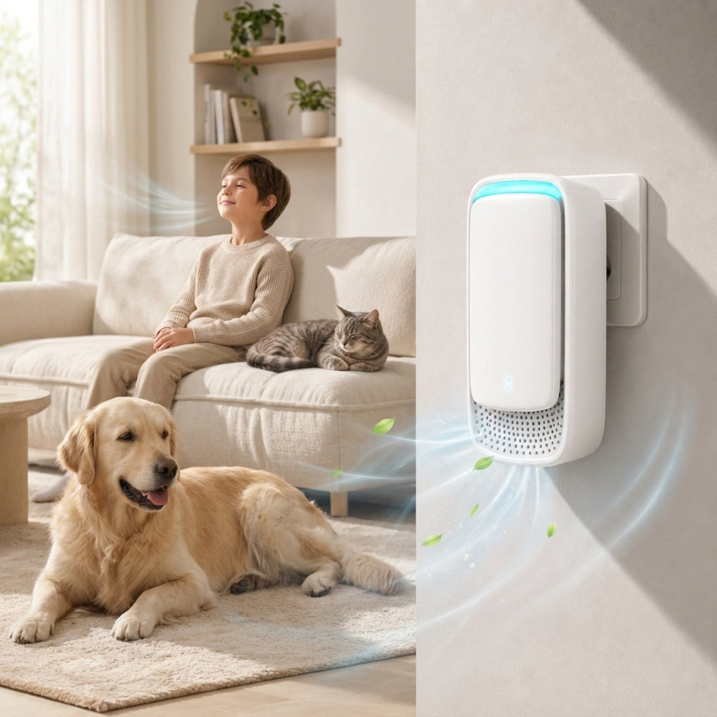 Pet Air Purifier 4 Pack – Plug In Odor Eliminator & Room Deodorizer