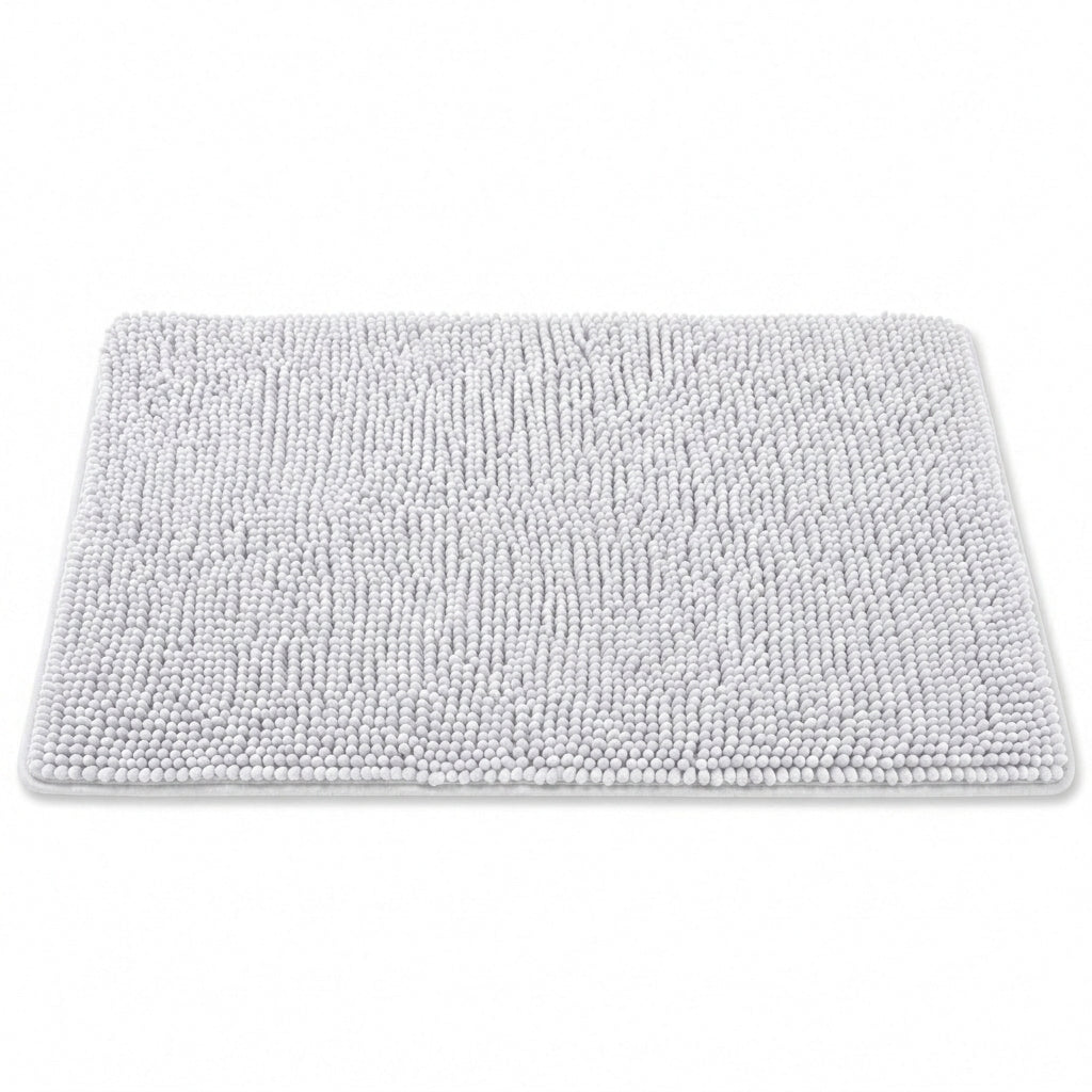 Dog Door Mat - Washable Absorbent Microfiber Mat for Muddy Paws, Grey