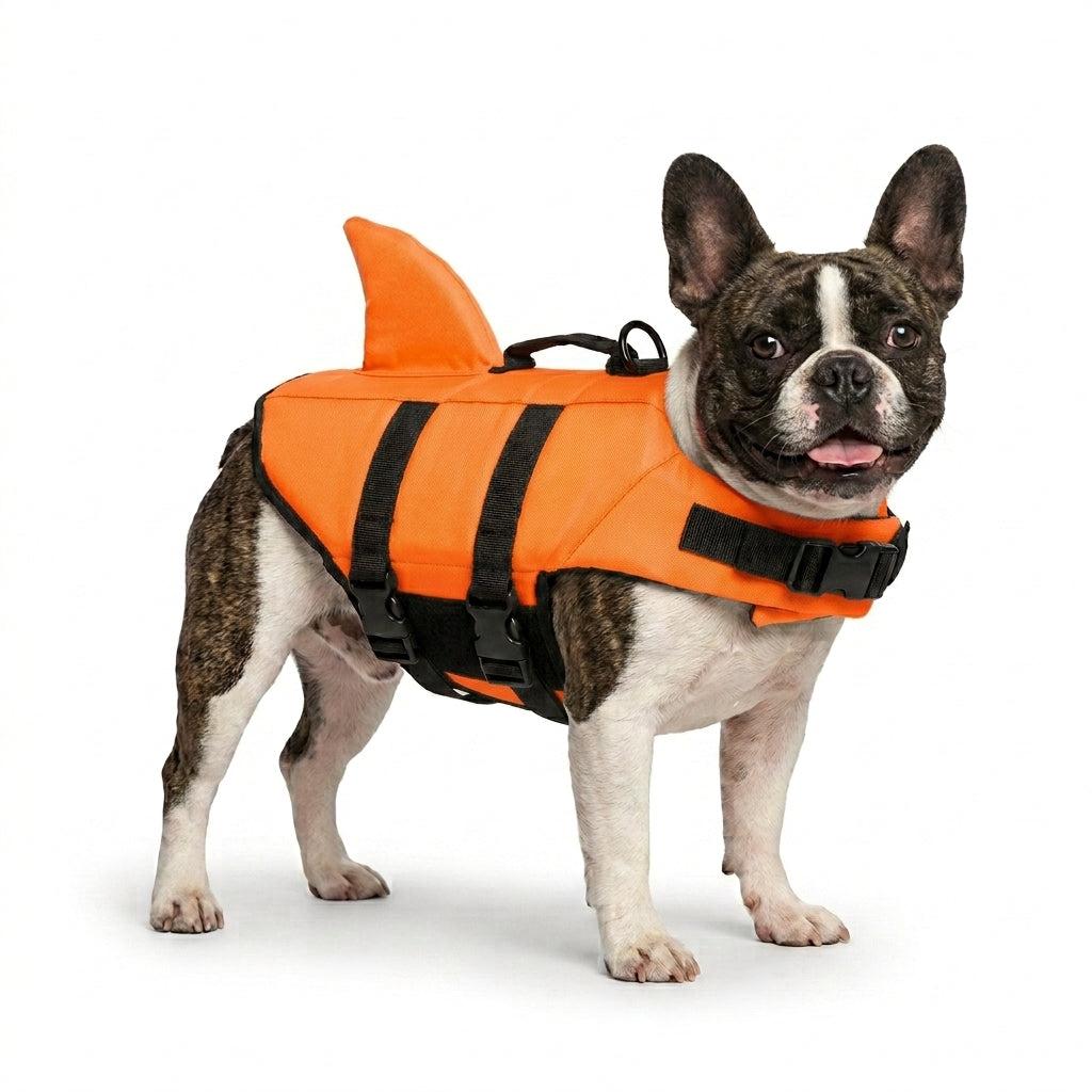 Shark Dog Life Jacket - Dog Swimming Vest for Small Medium Dogs Safety