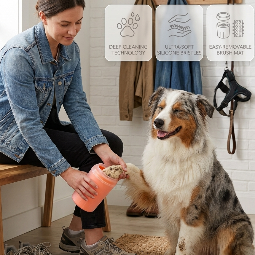 Portable Dog Paw Cleaner Cup