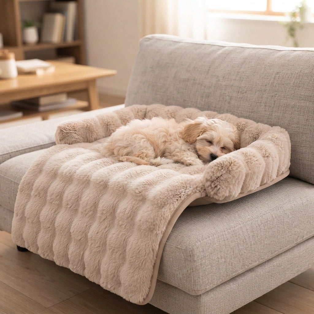 Soft Dog & Cat Sofa Bed - Cozy Pet Cushion, Mat & Sleeping Bed