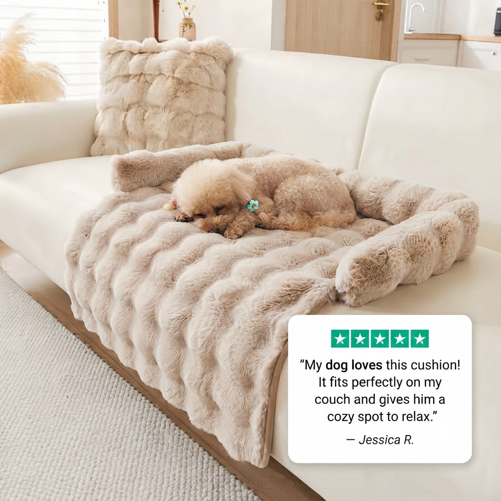 Soft Dog & Cat Sofa Bed - Cozy Pet Cushion, Mat & Sleeping Bed