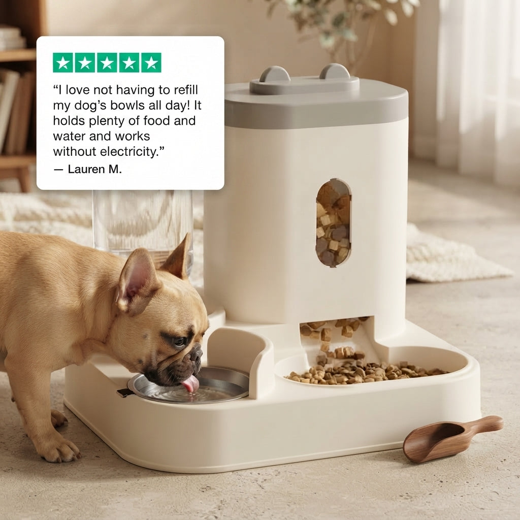 Smart Automatic Pet Feeder – Timed Food Dispenser for Dogs & Cats