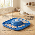 Slow Feeder Dog Bowl & Lick Mat - Anti Slip Interactive Feeding Bowl
