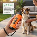 Rechargeable Ultrasonic Dog Training Device with LED Flashlight Tool