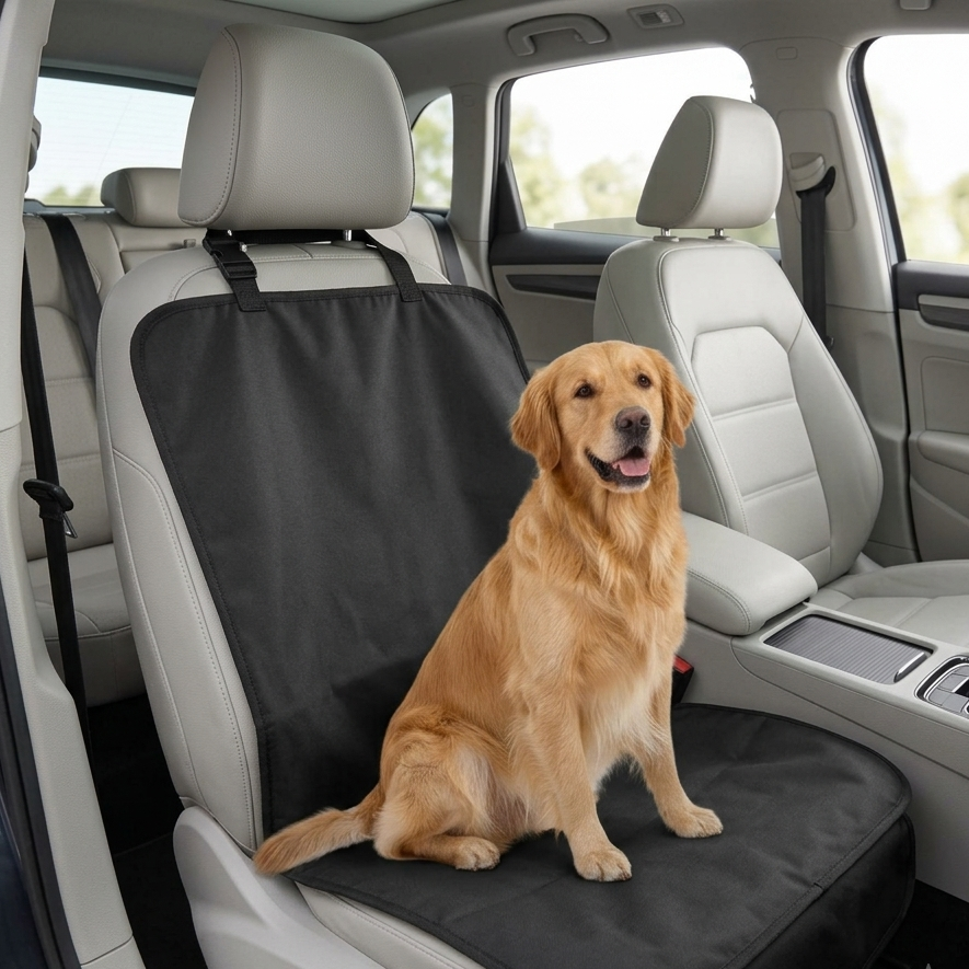 Waterproof Pet Car Seat Cover for Dogs & Cats – Non Slip Mat