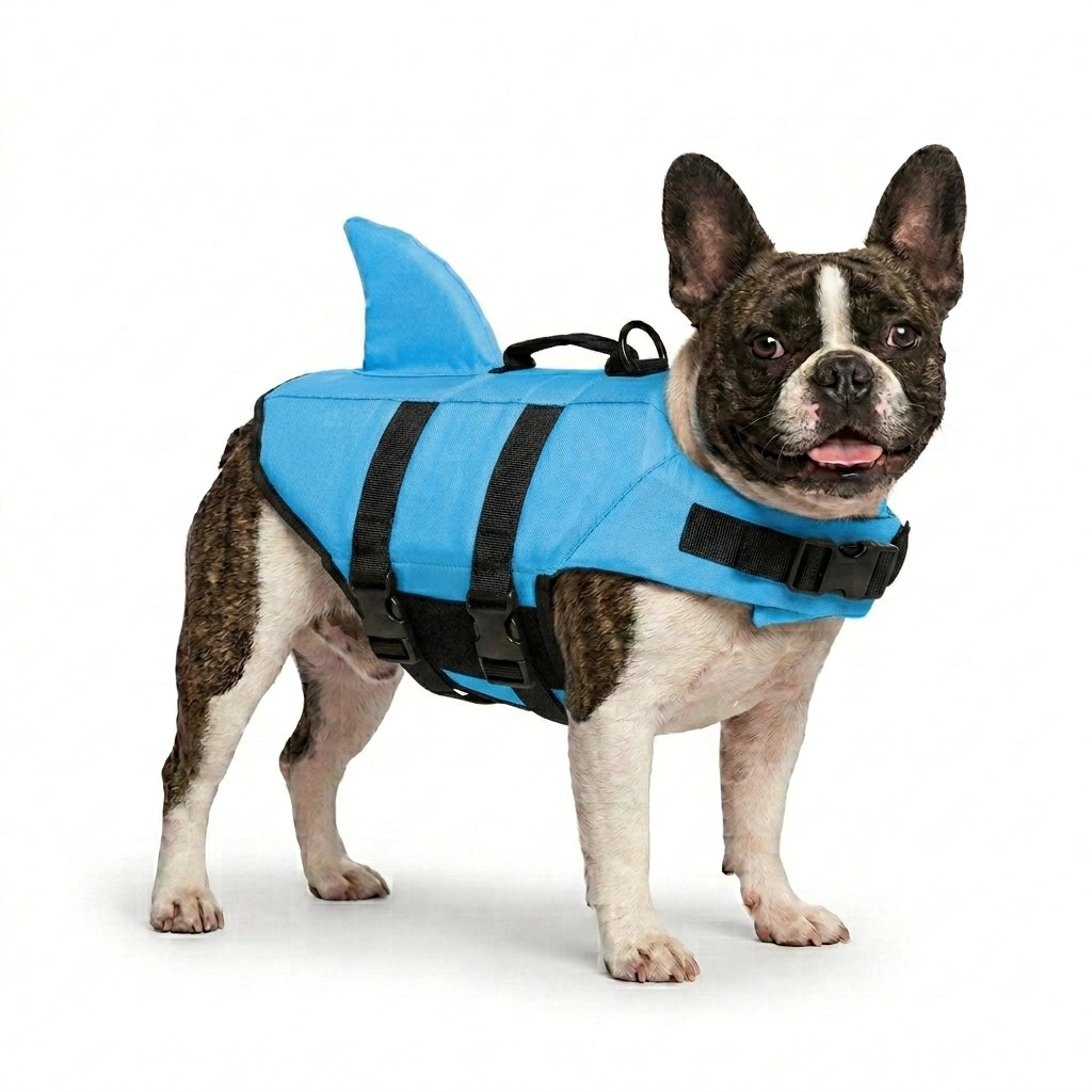 Shark Dog Life Jacket - Dog Swimming Vest for Small Medium Dogs Safety