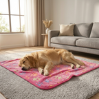 Soft Plush Pet Blanket for Dogs & Cats – Washable Cozy Fleece Blanket