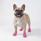 4 Pack Waterproof Silicone Dog Shoes - Rain, Dirt & Slip Resistant Boots