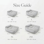 Large Calming Orthopedic Pet Bed for Dogs & Cat - Washable Quilted Cushion Pad