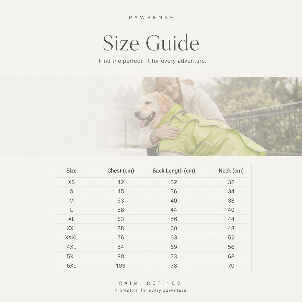 Full Coverage Dog Raincoat with Hood - Waterproof Rain Suit