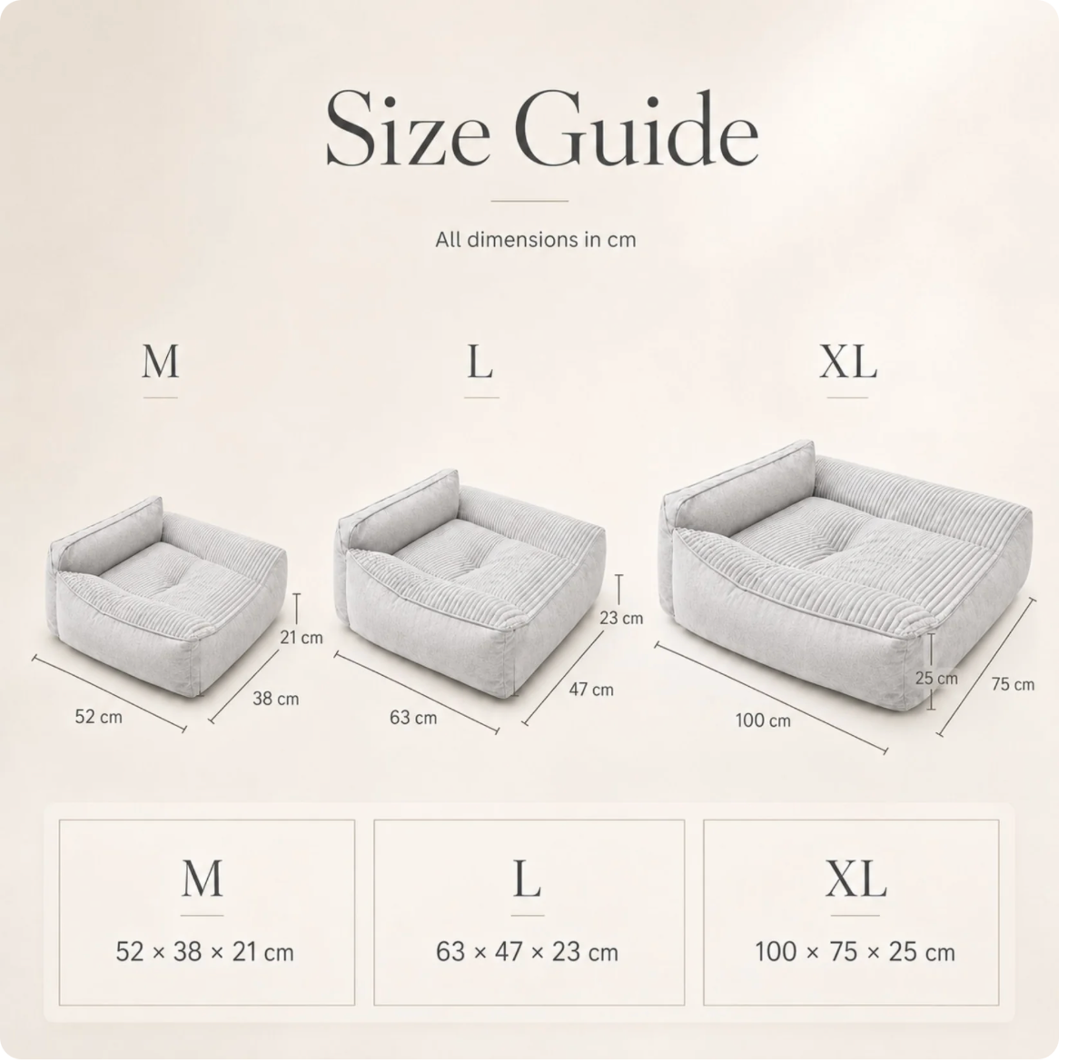 Large Orthopedic Pet Bed for Dogs & Cat - Washable Quilted Cushion Pad