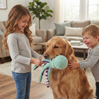 Interactive Plush Octopus Dog Toy - Squeaky Durable Chew Toy for Dogs