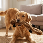 Squeaky Plush Dog Toy – Crinkle No Stuffing Interactive Toy for Dogs