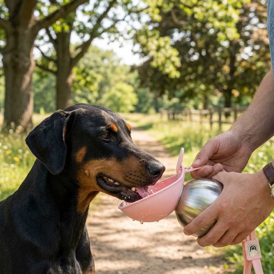 Portable Stainless Steel Dog Water Bottle