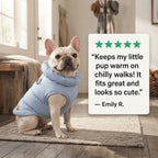 Padded Winter Dog & Cat Coat - Warm Quilted Pet Jacket with Leash Ring