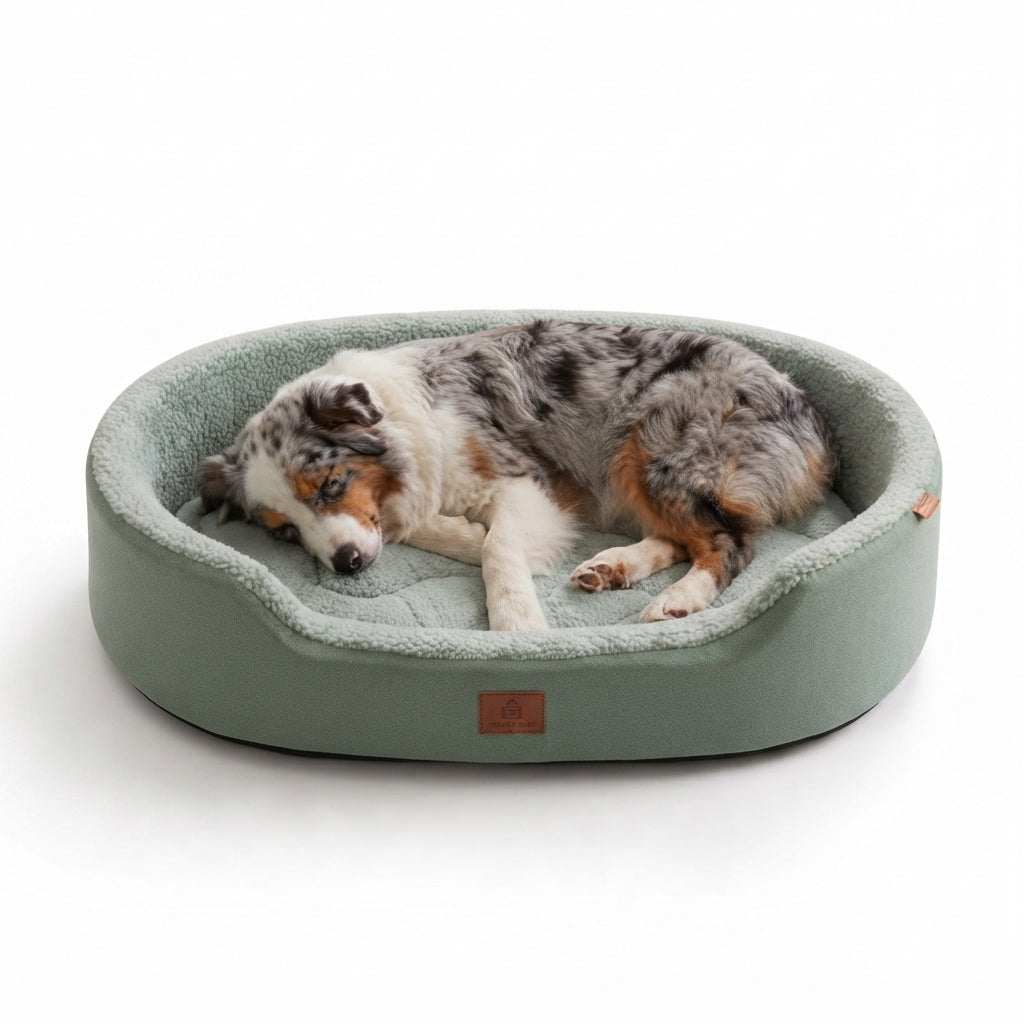 Large Raised Edge Orthopedic Dog Bed – Calming Sofa Pet Couch for Dogs