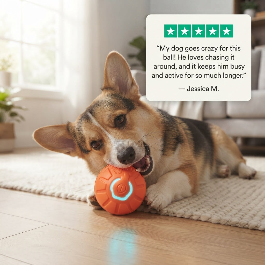 Interactive Dog Toy Ball-Automatic Moving Ball for Dogs & Cats