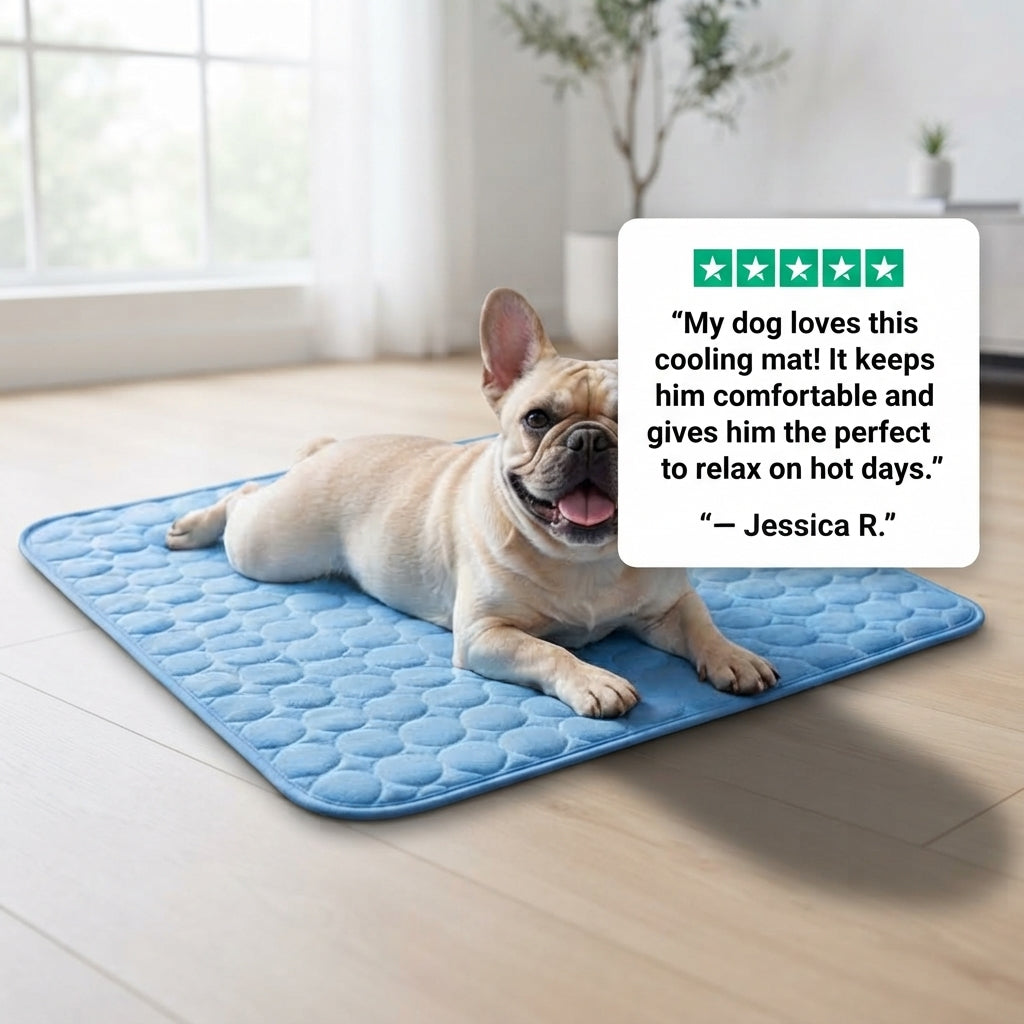 Cooling Dog Mat for Summer – Breathable Pet Cooling Pad for Dogs & Cat
