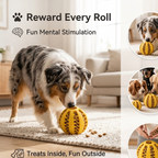 Treat Dispensing Dog Toy Ball – Interactive Puzzle Feeder for Dogs