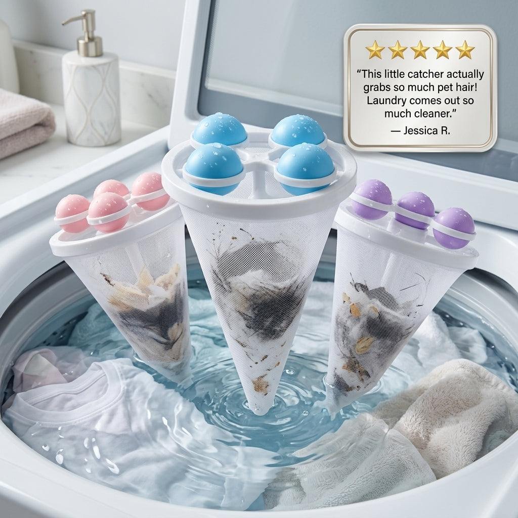 Washing Machine Lint Catcher, Pet Hair Remover,Reusable Laundry Filter