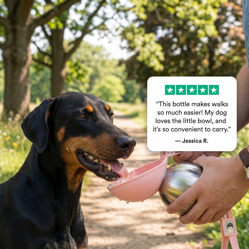 Portable Stainless Steel Dog Water Bottle