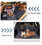 Waterproof Dog Car Seat Cover -Non Slip Quilted Pet Travel Hammock