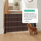 Retractable Pet Safety Gate - Indoor Dog & Cat Stair Barrier