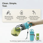 Portable Dog Pooper Scooper – One-Handed Pet Waste Picker & Bag Holder