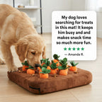 Carrot Snuffle Mat for Dogs & Cats - Interactive Mental Enrichment Toy