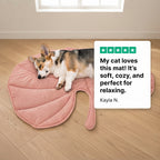 Leaf Pet Mat for Dogs & Cats - Quilted Washable Floor Bed Sofa Mat