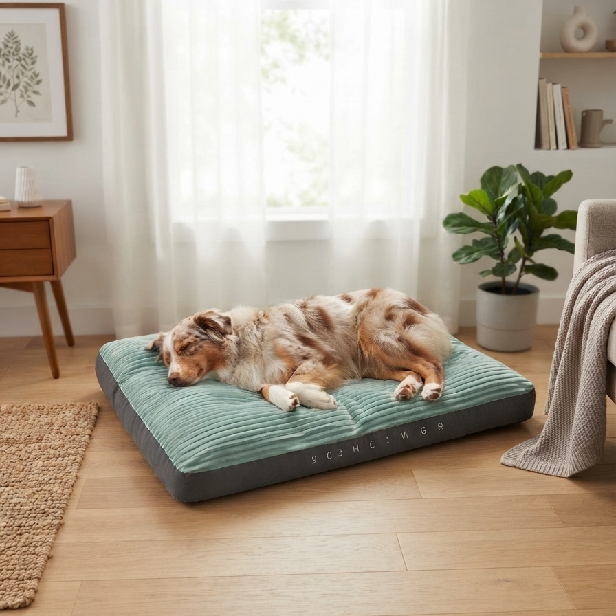 Extra Thick Washable Dog Bed -Orthopedic Plush Mattress for Large Dogs