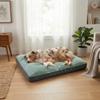 Extra Thick Washable Dog Bed -Orthopedic Plush Mattress for Large Dogs