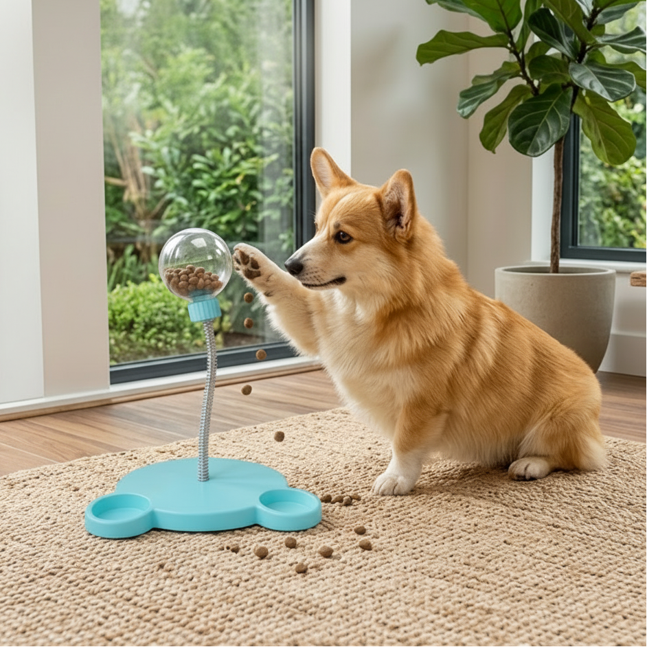 Interactive Treat Dispenser Toy – Puzzle Feeder for Dogs & Cats