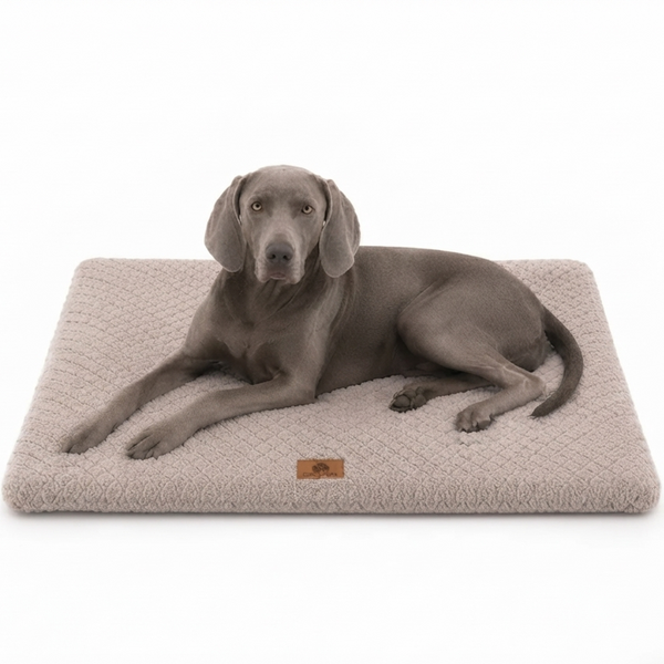 Calming Faux Fur Dog Bed – Soft Plush Washable Bed for Dogs & Cats